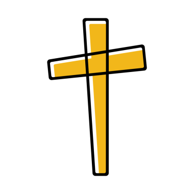 Hristiyan sembolü haç. Logo