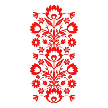 Halkın çiçek deseni. Dekoratif öge