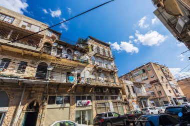 İsrail, Hayfa 05, 2022: İsrail 'in Hayfa kentindeki sokaklar