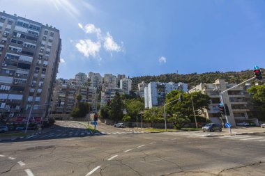 Hayfa, İsrail - 12 Ekim 2022: İsrail 'in Hayfa kentindeki sokaklar