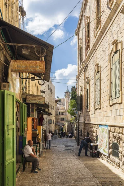 Jerusalem Israel Oktober 2022 Kleine Alte Straßen Jerusalem — Stockfoto