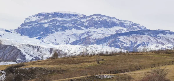 Snow-capped mountains Shahdag in Azerbaijan