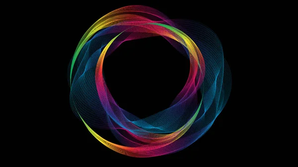 Fond Abstrait Avec Cercle Coloré — Image vectorielle