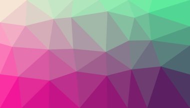 Abstract colorful gradient triangulated background clipart