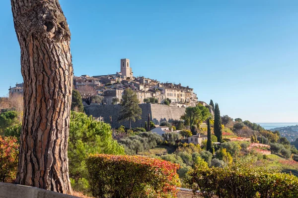 Saint Paul Vence France Medieval Fortified Hilltop Town View Observation — Stock fotografie