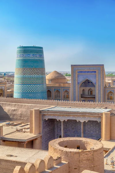 Stadsgezicht Van Khiva Regio Khorezm Oezbekistan — Stockfoto
