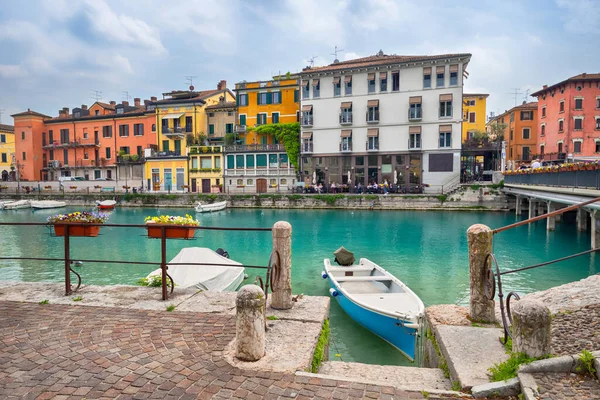 Peschiera Del Garda Itália Pequena Cidade Histórica Fortificada Localizada Lago — Fotografia de Stock