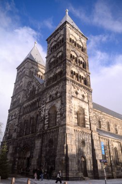 Lund Katedrali 2025 İsveç Lunds domkyrka. Yüksek kalite fotoğraf