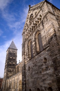 Lund Katedrali 2025 İsveç Lunds domkyrka. Yüksek kalite fotoğraf