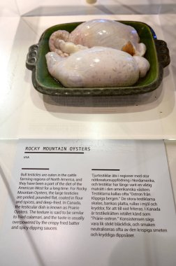 İğrenç Yemek Müzesi 'nde sergi Malmö İsveç 22.03.2025. Yüksek kalite fotoğraf