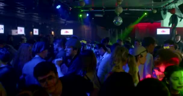 Leisure Activities Nightclub Movement Light People Relax Beat Music Private — Stockvideo