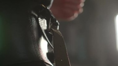 Accessories Belts, rivets, and leather can be used accessories complementing overall image. They can introduce interesting and stylish details, emphasizing attention to the finer points.