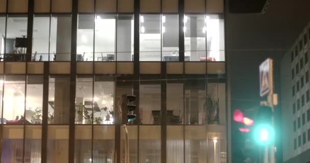 Locka Kunder Partners Glasväggar Skapar Intryck Modernitet Professionalism Attraktiva Kunder — Stockvideo