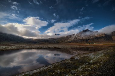 İzlanda 'daki çevre yolu.