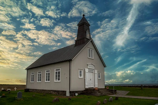 Strandarkirkja Лютеранська Парафіяльна Церква Селвогурі Південному Узбережжі Ісландії — стокове фото