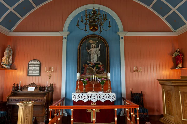 Strandarkirkja Είναι Μια Λουθηρανική Ενοριακή Εκκλησία Στο Selvogur Στη Νότια — Φωτογραφία Αρχείου