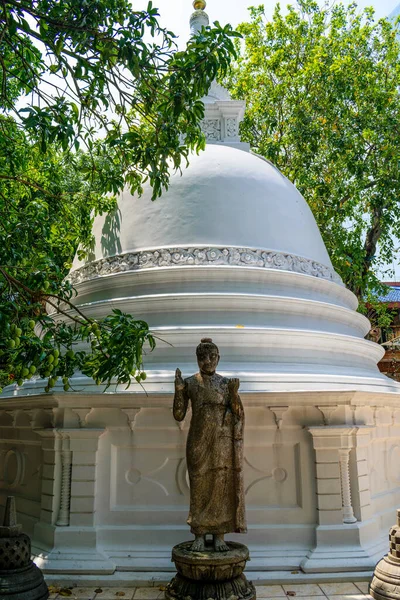Gangaramaya Templom Kolumbia Egyik Legfontosabb Temploma Srí Lanka — Stock Fotó