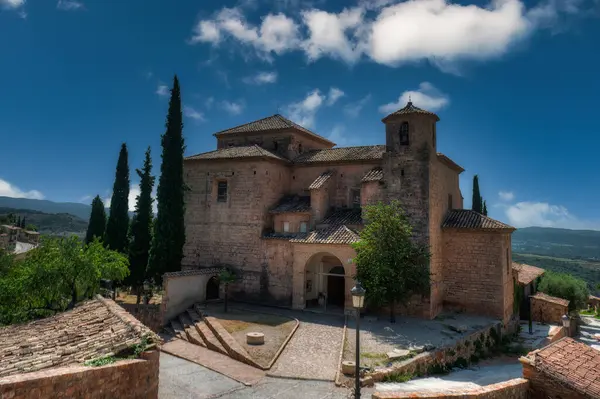Alquezar Kommun Och Spansk Stad Regionen Somontano Barbastro Provinsen Huesca — Stockfoto