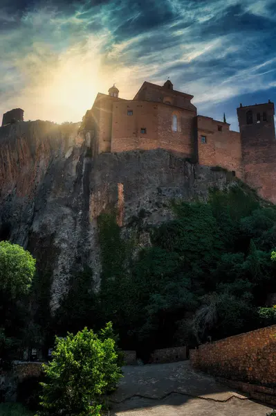 Schloss Alquezar Ein Komplex Aus Verschiedenen Gebäuden Aus Dem Jahrhundert — Stockfoto