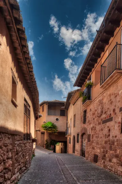 Alquzar Miasto Hiszpanii Regionie Somontano Barbastro Prowincji Huesca — Zdjęcie stockowe