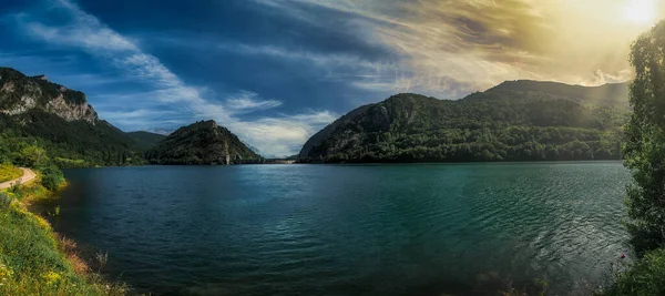 Lanuza Reservoir Spanish Reservoir Located Pyrenean Valley Tena Collects Waters — Stock Photo, Image
