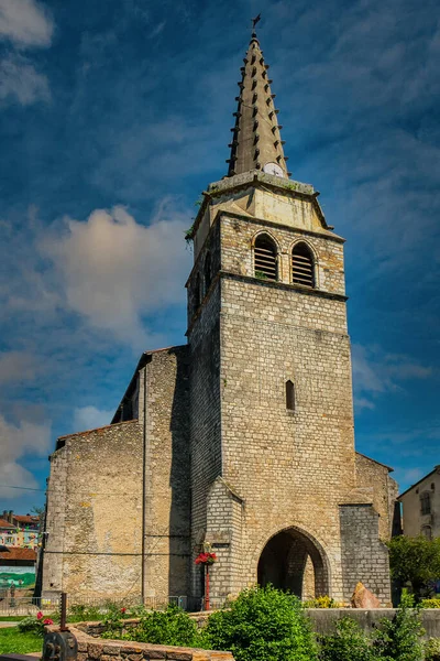 Kostel Sant Girons Francie Saint Girons Francouzská Obec Nachází Departementu — Stock fotografie