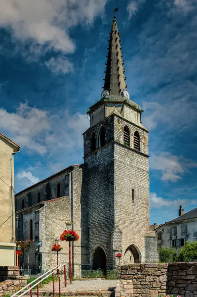 Kirche Von Sant Girons Frankreich Saint Girons Ist Eine Französische — Stockfoto
