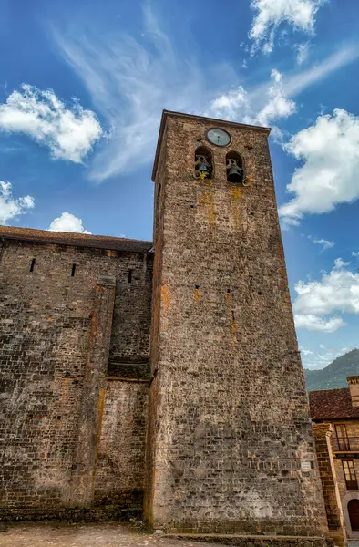 Kirche San Pedro Ans Jahrhundert Aragonzugehörigkeit Zur Region Jacetania — Stockfoto