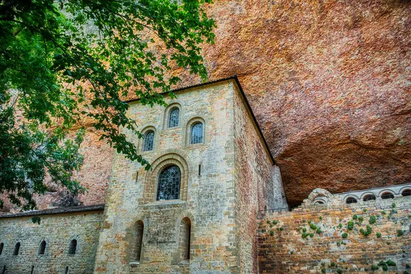 Mosteiro Real San Juan Pea Localizado Botaya Sudoeste Jaca Huesca — Fotografia de Stock