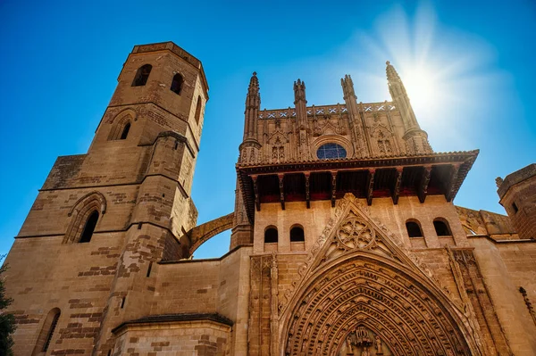 The cathedral of Huesca, built in the Gothic style, was begun at the end of the 13th century and completed at the beginning of the 16th century. It was originally dedicated to Jesus the Nazarene but is popularly known as the Cathedral of Santa Maria