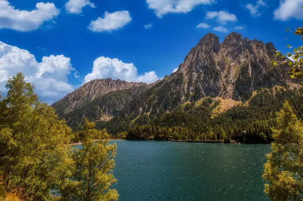 Sant Maurici Lake Only National Park Catalonia Landscape High Mountain — Stock Photo, Image