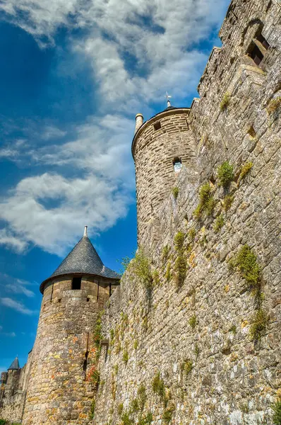 Carcassonne Hilltop City Languedoc Area Southern France Famous Its Medieval — Stock Photo, Image