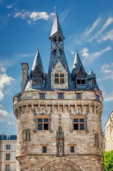 Cailhau Gate Monument 1495 Resembles Castle Main Entrance City Bordeaux — Stock Photo, Image