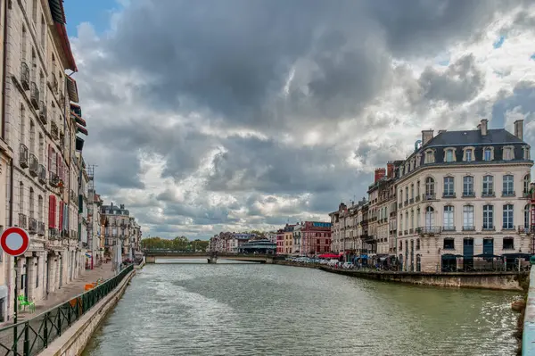 stock image Bayonne is a city in the French Basque Country, at the confluence of the Nive and Adour rivers, in southwestern France.