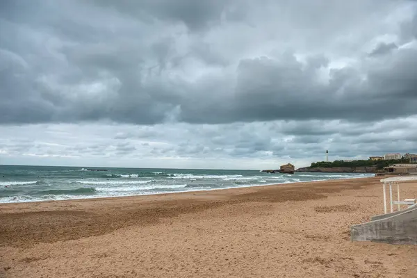 stock image Biarritz, an elegant seaside town on the Basque coast of southwestern France.