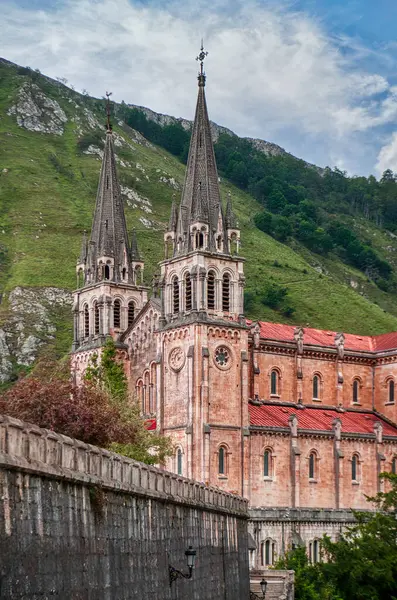 stock image Our Lady of Covadonga Sanctuary, Cangas de Onis, Asturias.