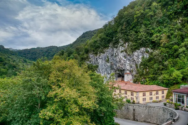 stock image Our Lady of Covadonga Sanctuary, Cangas de Onis, Asturias.