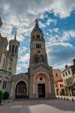 Basilica of Our Lady of Fourviere in Lyon, France clipart