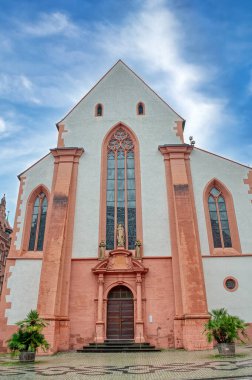 Altstadt is the historic center of Freiburg, Black Forest in German clipart