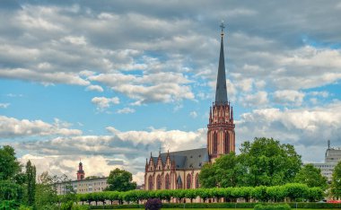 Frankfurt, a central German city on the Main River, Germany clipart