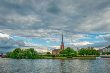 Frankfurt, a central German city on the Main River, Germany clipart