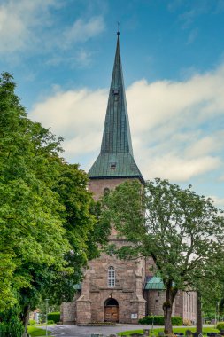 Tune Church in Sarpsborg. The church site dates back to the Middle Ages, while the new church was built in the first decade of the 20th century. Norway clipart