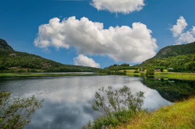 FI, Buskerud, Norveç manzaraları.