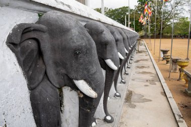 Anuradhapura is one of the oldest capitals in Sri Lanka, known for its well-preserved ruins. clipart