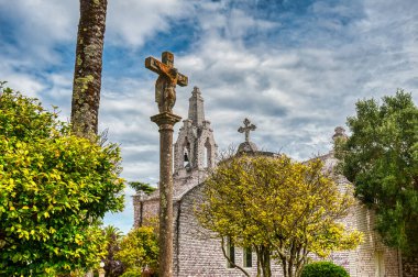 The church of the scallop shells, The hermitage of the scallop shells, La Toja Island, Galicia clipart