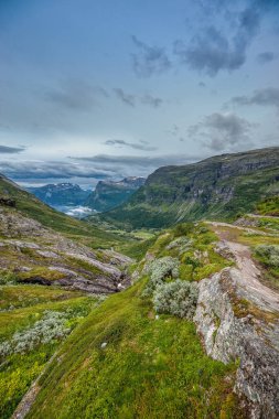 Geiranger is a town located in front of the Geirangerfjord, in western Norway. clipart