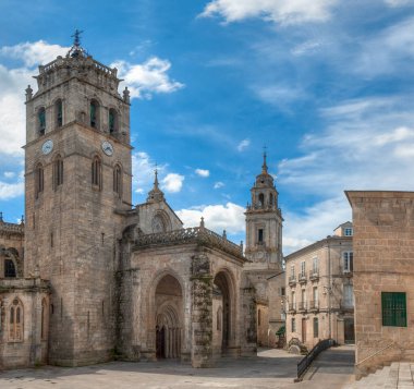 The Cathedral of Santa Mara de Lugo is a Catholic temple, episcopal seat of the diocese of Lugo, located in the city of the same name, in Galicia. clipart