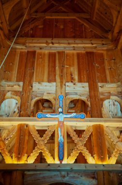 Fortun Stave Church or Fantoft Stave Church is a stavkirke church in the city of Bergen, clipart