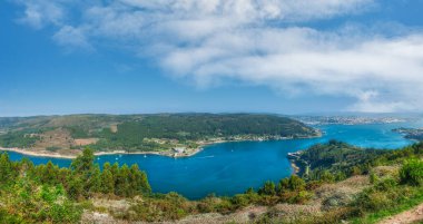 Bailadora 'nın Mirador ve Bataryası, Ares, Ferrol, La Corua İspanya.