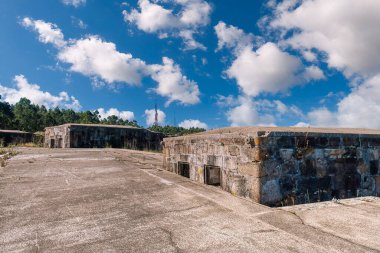 Bailadora 'nın Mirador ve Bataryası, Ares, Ferrol, La Corua İspanya.